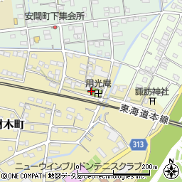 静岡県浜松市中央区材木町45周辺の地図