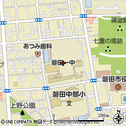 静岡県磐田市国府台39周辺の地図