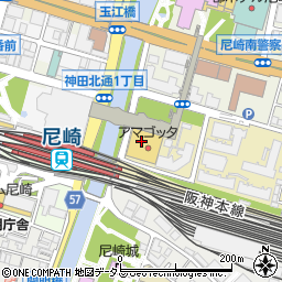ＥＣＣ外語学院　阪神尼崎校周辺の地図