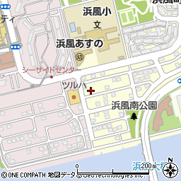 兵庫県芦屋市浜風町10-21周辺の地図