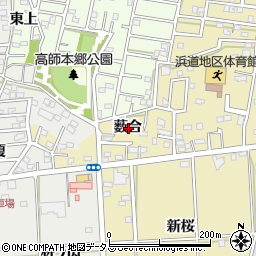 愛知県豊橋市浜道町薮合周辺の地図