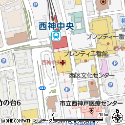 ＧＯＤＩＶＡ・エキソアレ西神中央店周辺の地図