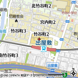 関西スーパー出屋敷店周辺の地図