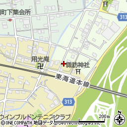 静岡県浜松市中央区材木町3周辺の地図