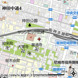 兵庫県尼崎市西御園町108周辺の地図