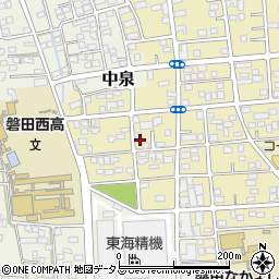 静岡県磐田市西新町周辺の地図