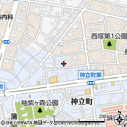 静岡県浜松市中央区神立町126周辺の地図
