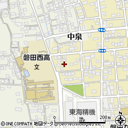 静岡県磐田市国府台116-17周辺の地図