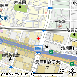 町田工務店西宮支店周辺の地図