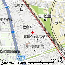 江崎グリコ株式会社　菓子近畿統括支店周辺の地図