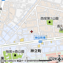 静岡県浜松市中央区西塚町308周辺の地図