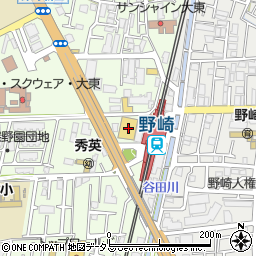 グルメシティ野崎店周辺の地図