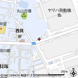 静岡県磐田市東貝塚1442周辺の地図