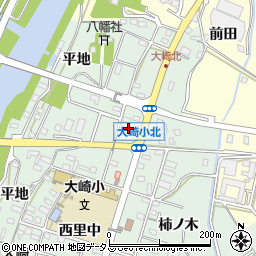 愛知県豊橋市大崎町東里中63周辺の地図