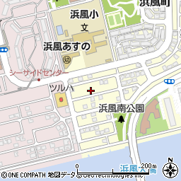 兵庫県芦屋市浜風町10-18周辺の地図