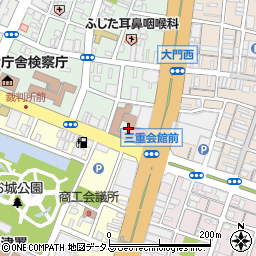 津中央郵便局集荷周辺の地図