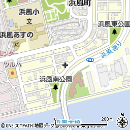 兵庫県芦屋市浜風町16-4周辺の地図