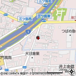 川本産業株式会社三ツ島給油所周辺の地図