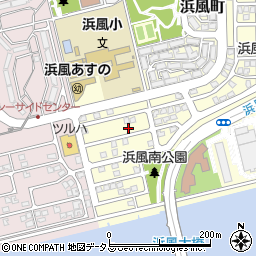 兵庫県芦屋市浜風町10-15周辺の地図