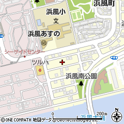 兵庫県芦屋市浜風町10周辺の地図