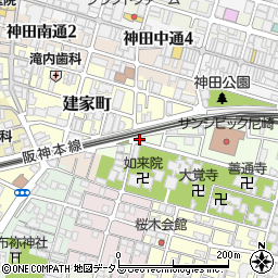兵庫県尼崎市西御園町151周辺の地図