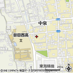 静岡県磐田市国府台116-26周辺の地図