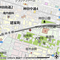 兵庫県尼崎市西御園町周辺の地図