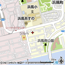 兵庫県芦屋市浜風町10-4周辺の地図