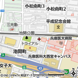 武庫川ハウス周辺の地図