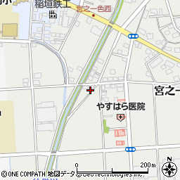 静岡県磐田市宮之一色682周辺の地図