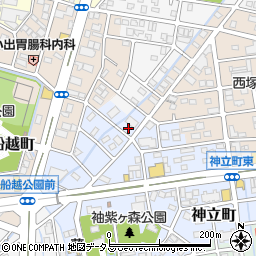 静岡県浜松市中央区神立町128周辺の地図