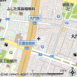 津市　民生委員・児童委員連合会周辺の地図