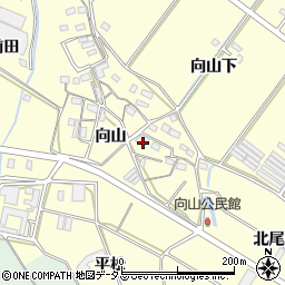 愛知県豊橋市船渡町向山84周辺の地図