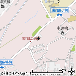 袋井市浅羽北コミュニティセンター周辺の地図