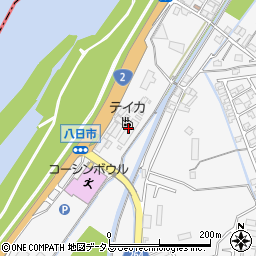テイカ株式会社　岡山工場長船分工場周辺の地図