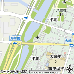 愛知県豊橋市大崎町平嶋周辺の地図