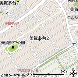 兵庫県神戸市西区美賀多台2丁目周辺の地図
