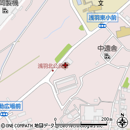 袋井市浅羽北コミュニティセンター周辺の地図