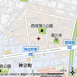 静岡県浜松市中央区西塚町309周辺の地図