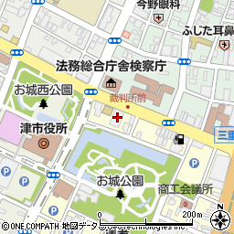 株式会社帝国データバンク津支店周辺の地図