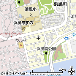 兵庫県芦屋市浜風町10-8周辺の地図