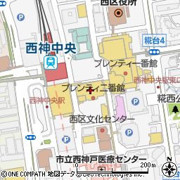 神戸信用金庫西神ニュータウン支店周辺の地図