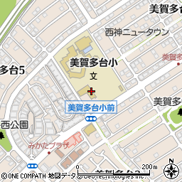高羽美賀多台周辺の地図