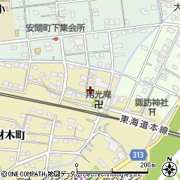 静岡県浜松市中央区材木町46周辺の地図