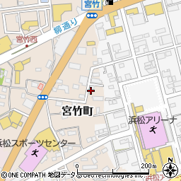 静岡県浜松市中央区宮竹町170周辺の地図