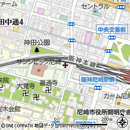 兵庫県尼崎市西御園町119-1周辺の地図