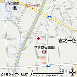 静岡県磐田市宮之一色826-4周辺の地図