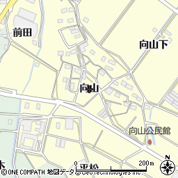 愛知県豊橋市船渡町（向山）周辺の地図