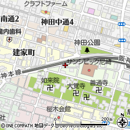 兵庫県尼崎市西御園町140周辺の地図