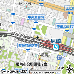 イズミヤ尼崎店周辺の地図